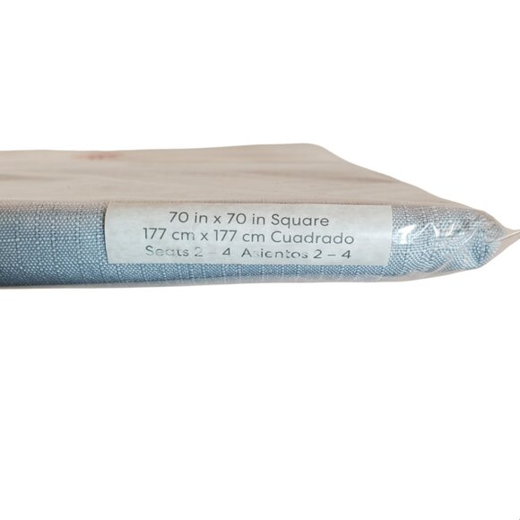 Simply Essential Gray Square Tablecloth 70 “x 70” Bed Bath & Beyond. - Picture 4 of 4